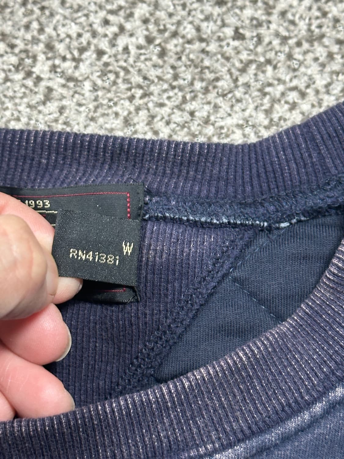 더블알엘 퀼팅 맨투맨 XL 상품이미지3