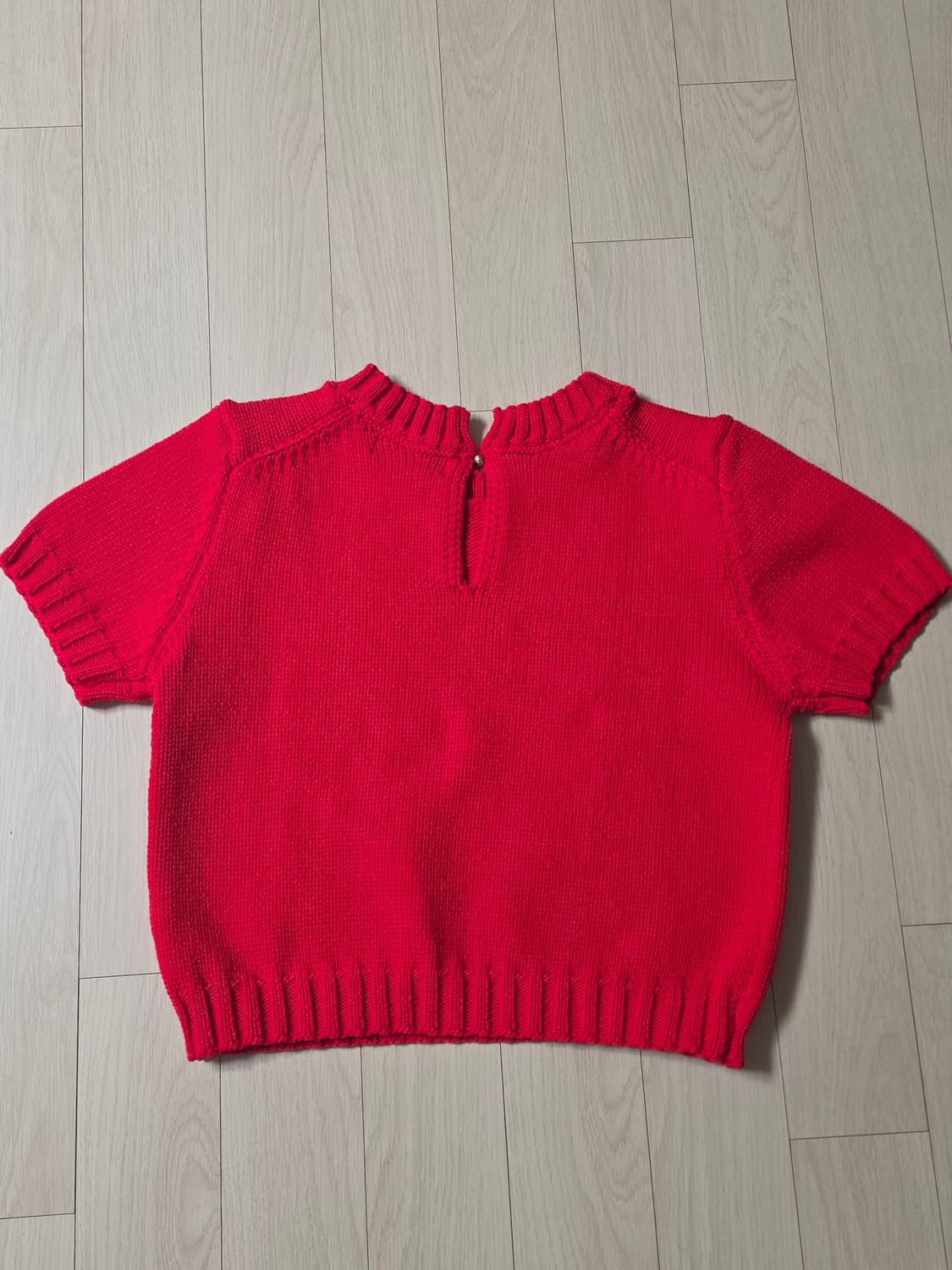 제너럴아이디어 코튼 하프 니트 상품이미지4