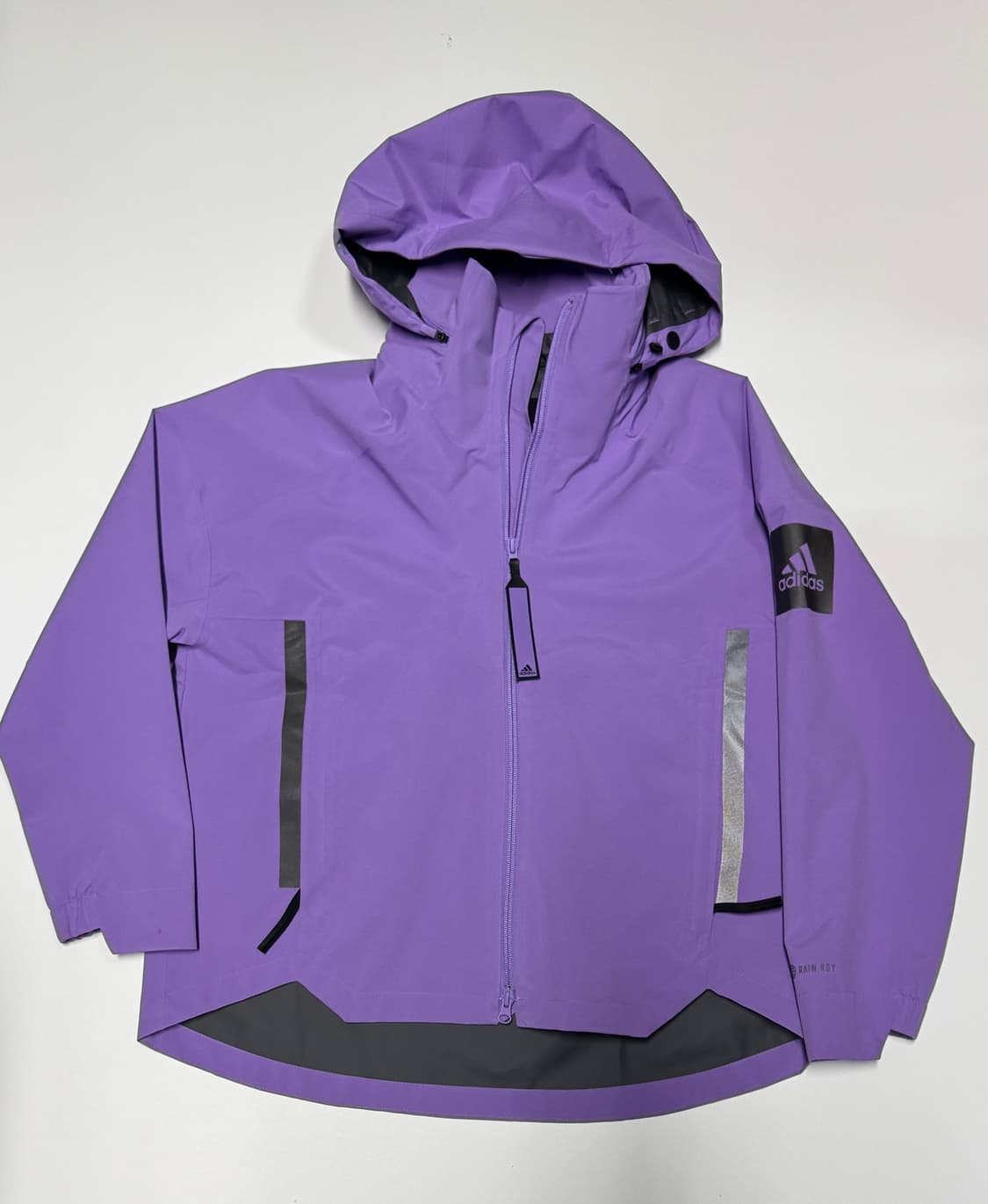 여성 아디다스 22시즌 마이쉘터 레인 자켓 L 퍼플 상품이미지1