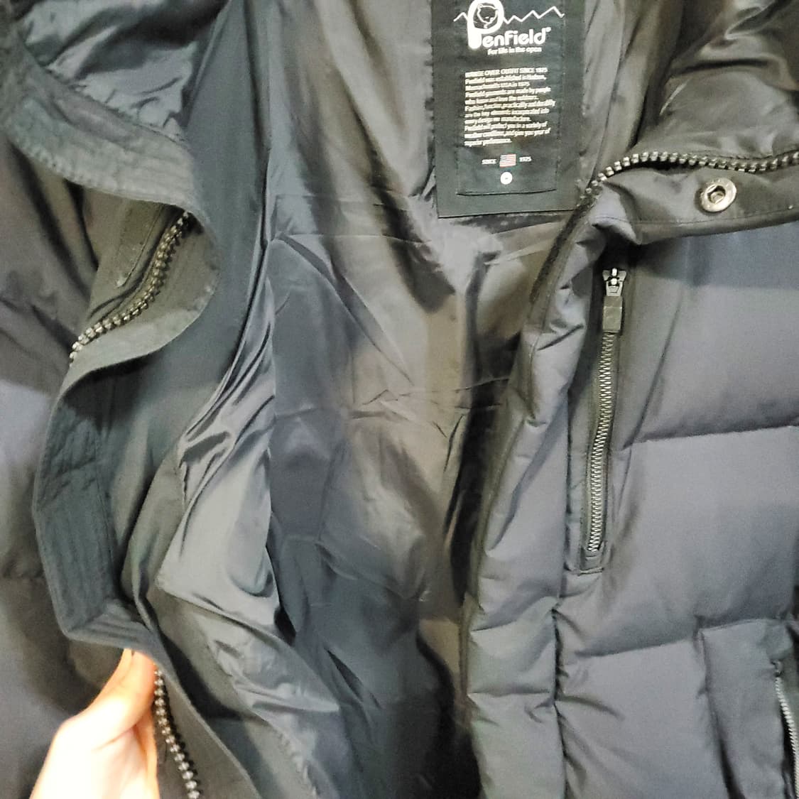 팬필드 남성 구스다운 롱패딩  상품이미지5