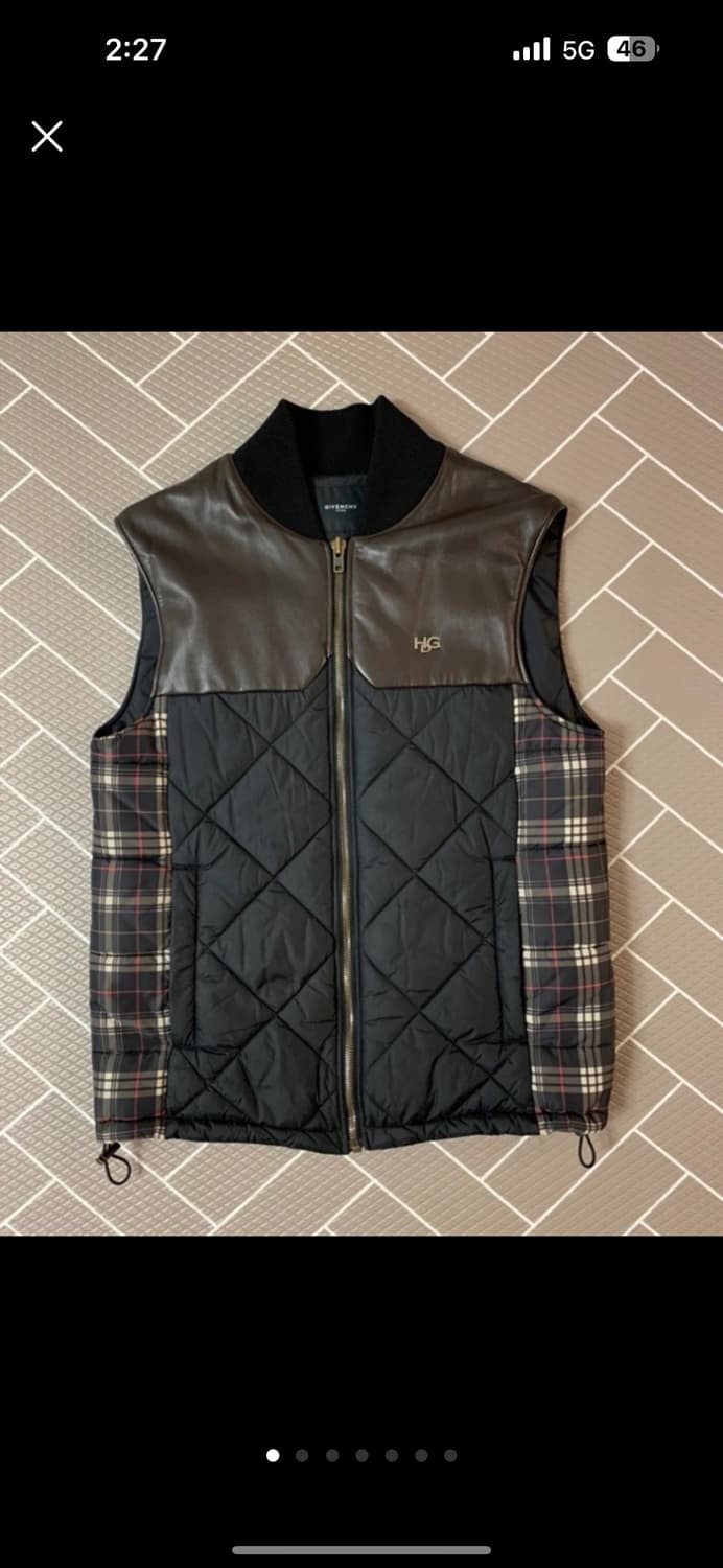 지방시 가죽 패딩베스트 (46/상태굿) 상품이미지1