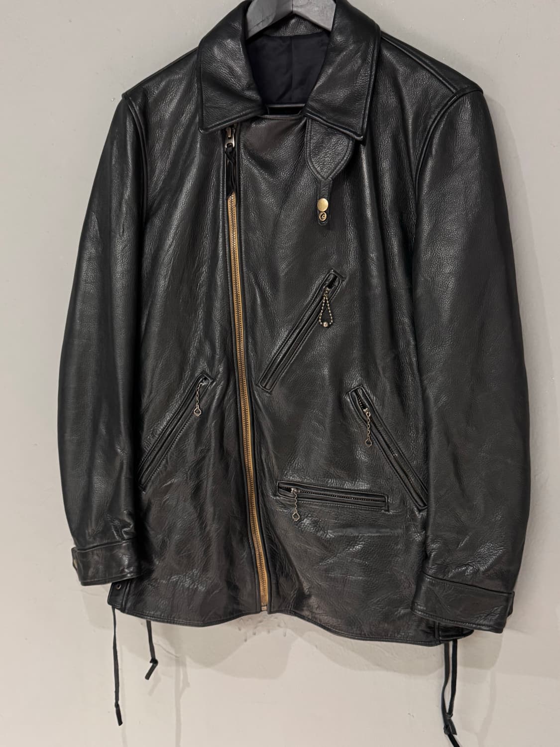 STAMPS by 요시미치 요코 소가죽 라이더 가죽자켓  상품이미지2