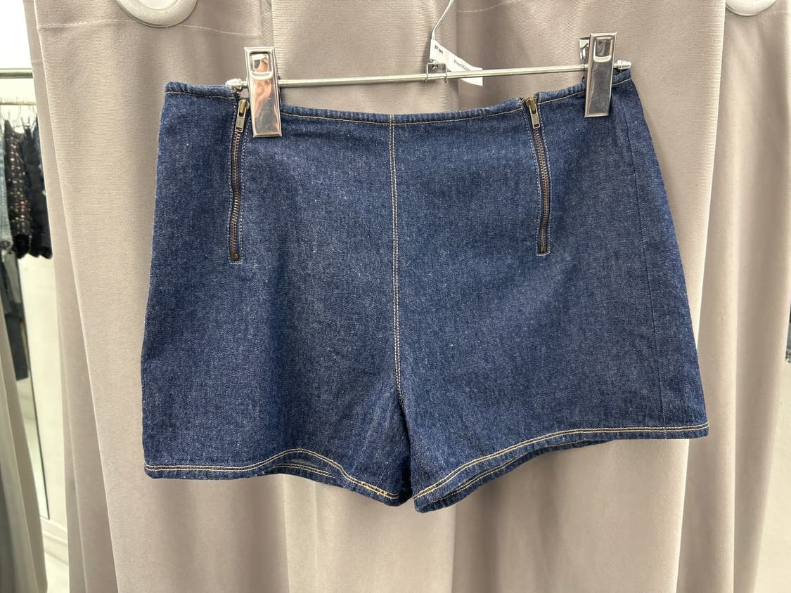 사이드집 미니멀 데님쇼츠 상품이미지1