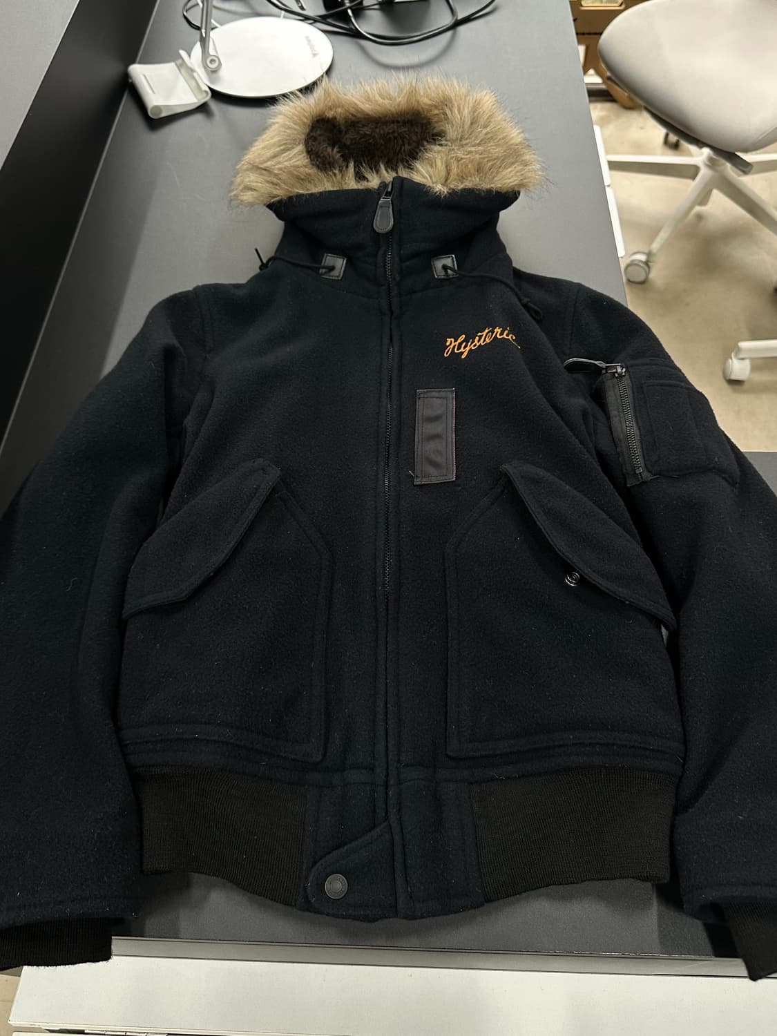 히스테릭글래머 울프죠 Y2k n-2b 울 자켓 상품이미지6