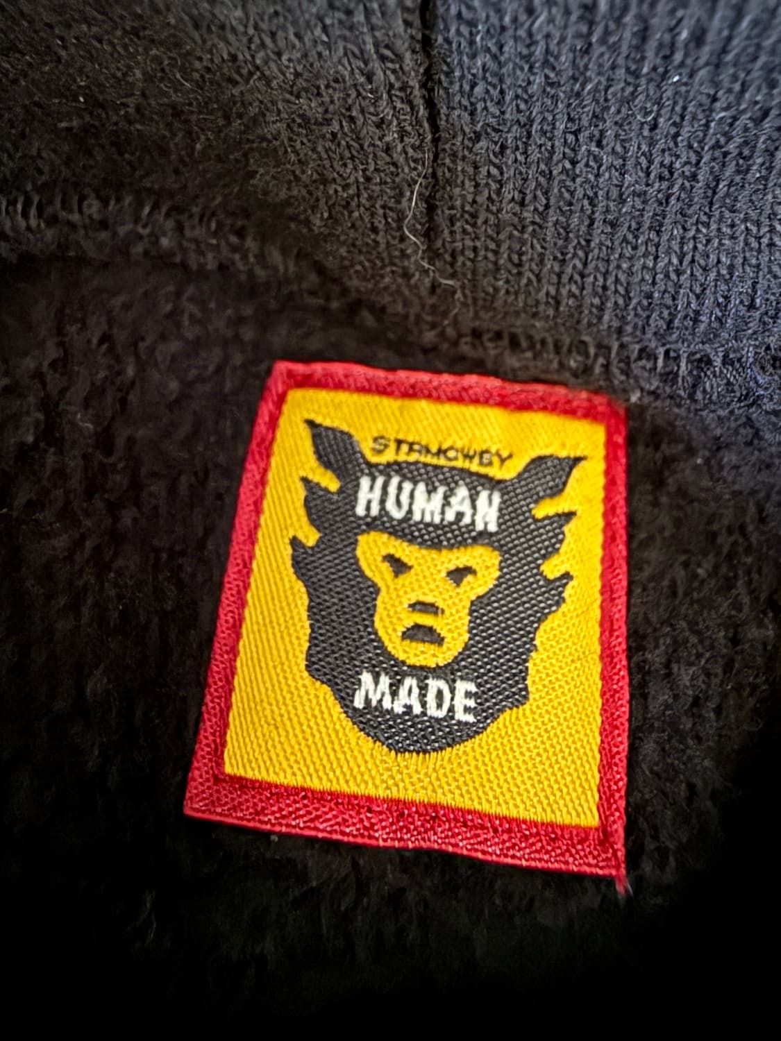 휴먼메이드 테스팅 에이셉 라키 머천 후드 블랙 [XXL] 상품이미지5