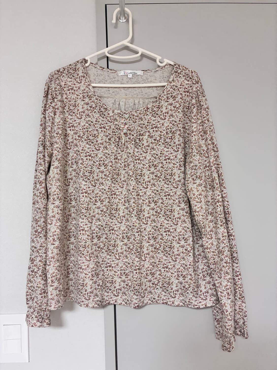 일본 빈티지 플라워 긴팔 티셔츠 상품이미지1