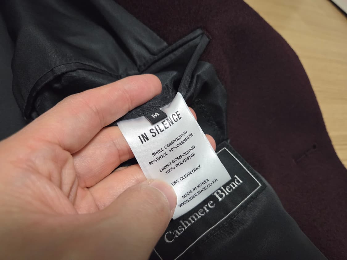 인사일런스 SOLIST 오버사이즈 캐시미어 코트 상품이미지7