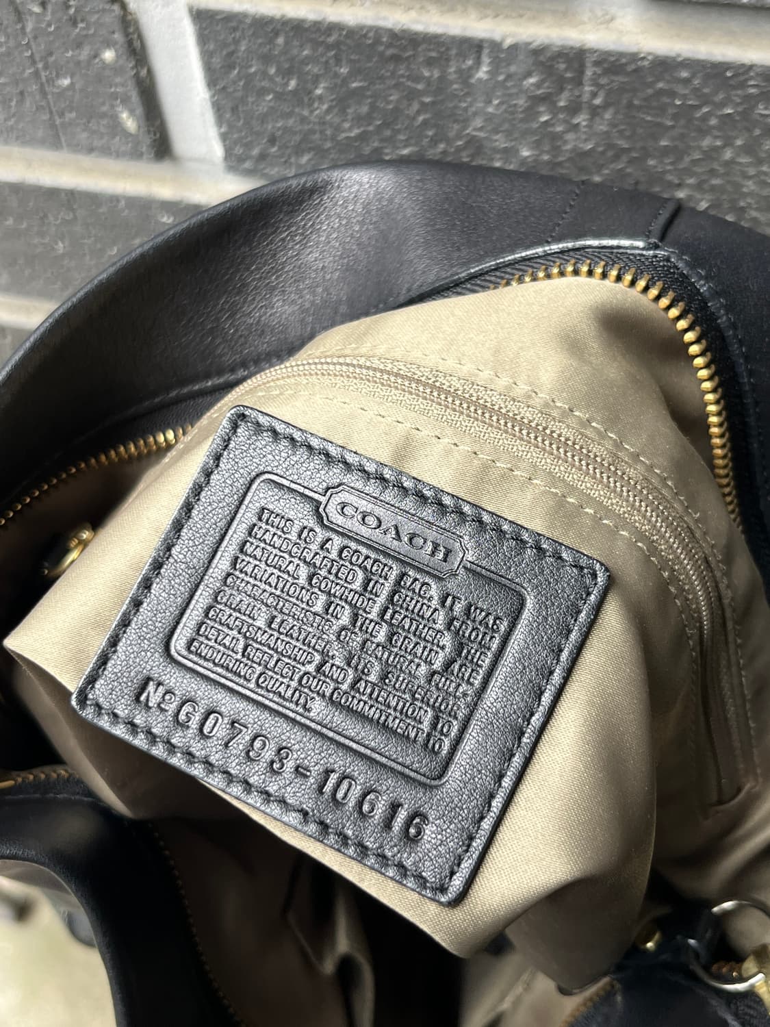 00s Coach 코치 글러브탠드 레더 백 블랙 상품이미지9