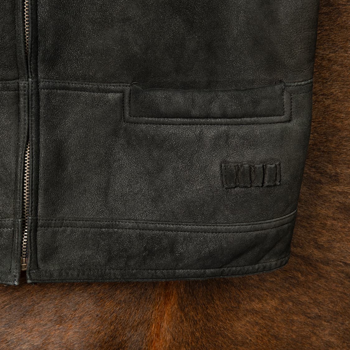 [100] 90s 양가죽 양털 무스탕 베스트  상품이미지4