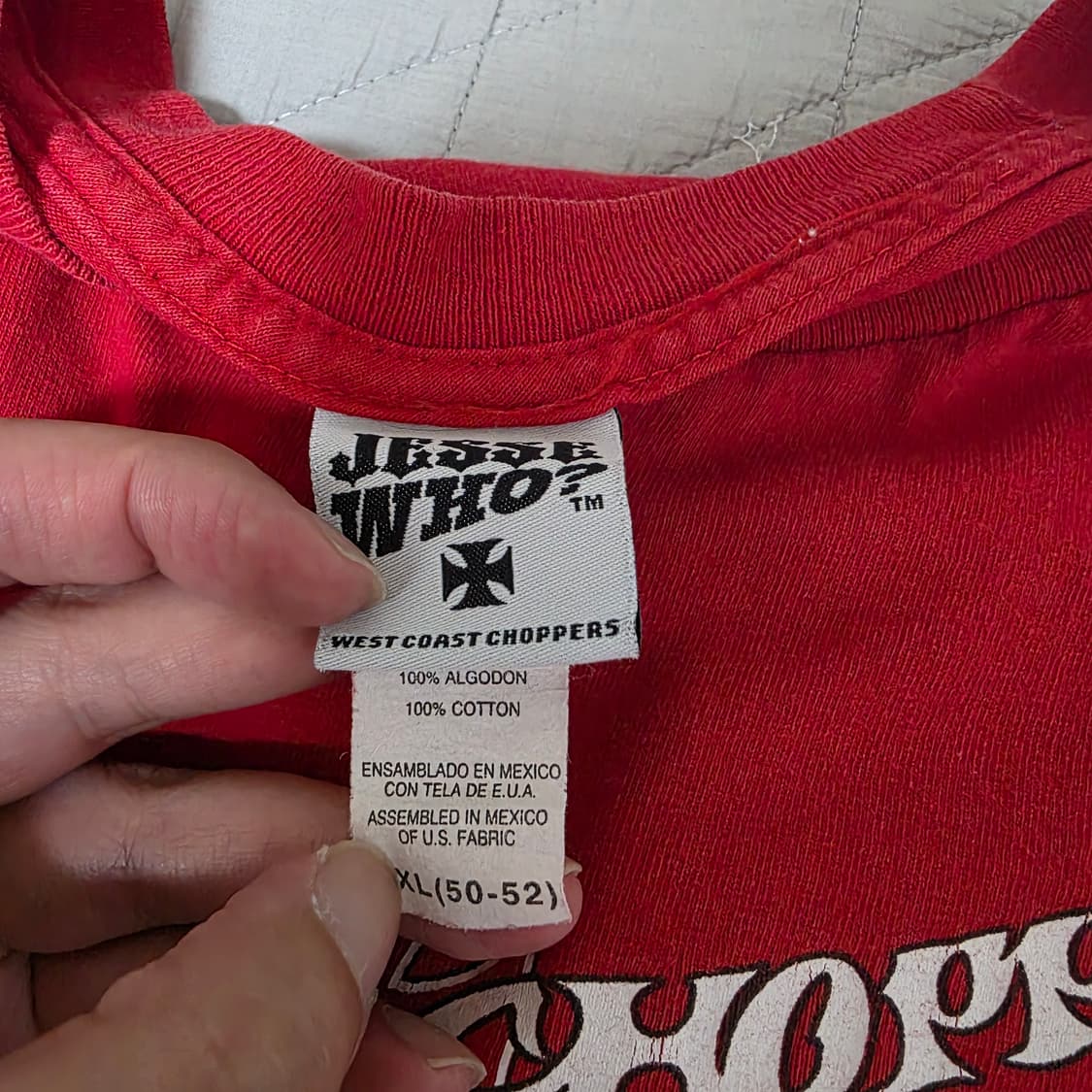 [2XL] 빈티지 WCC 웨스트 코스트 차퍼스 라이더 티셔츠 레드 상품이미지9