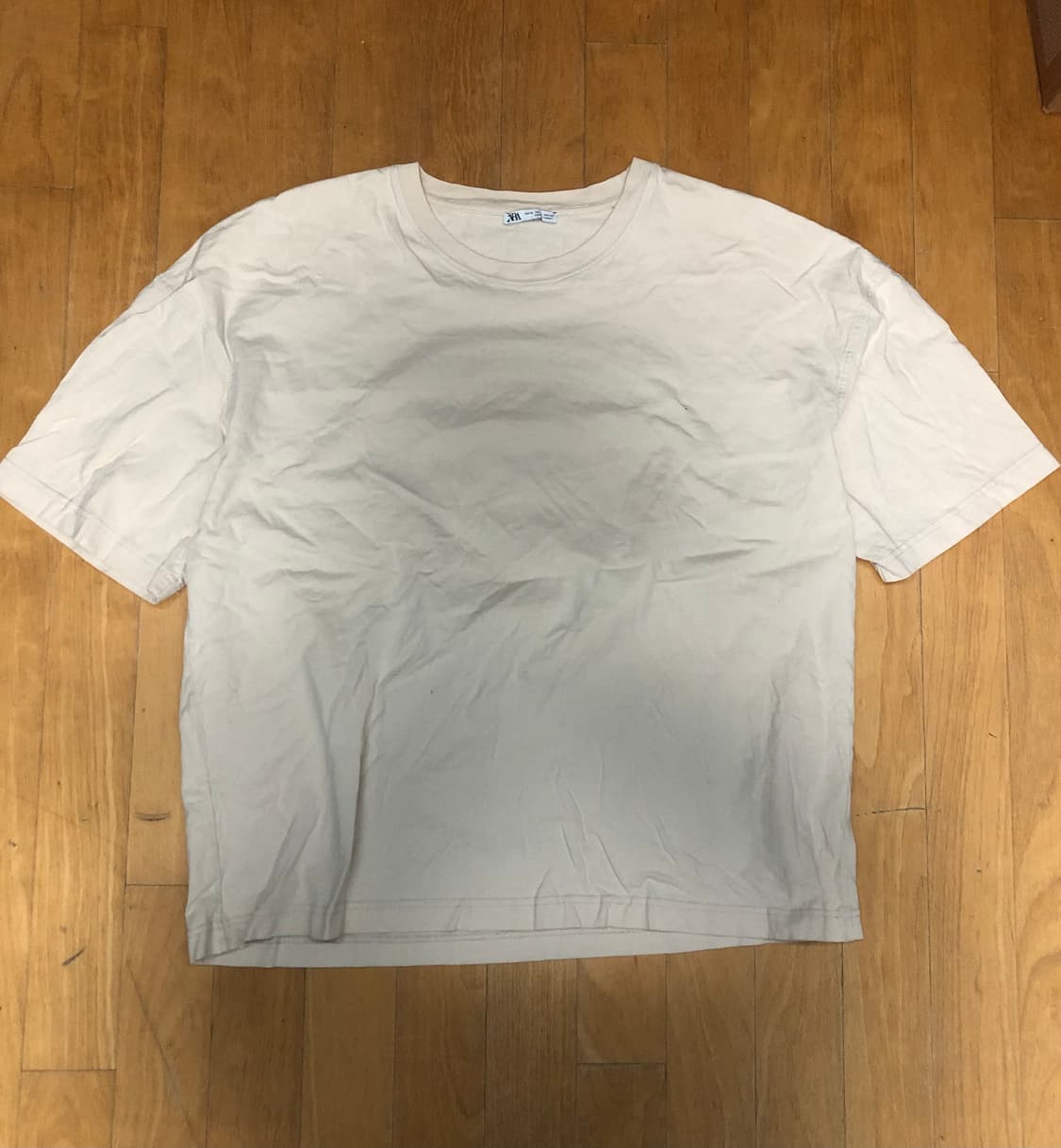 자라 패치 크로셰 반팔 티셔츠 XL 상품이미지4
