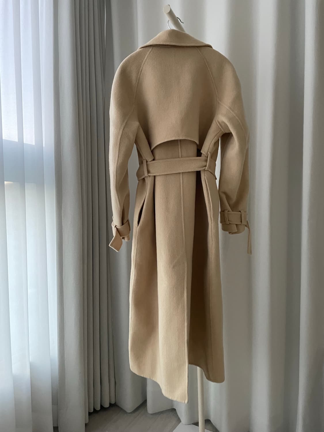 핏 예쁜 울 코트 허리 포켓 포인트 상품이미지3