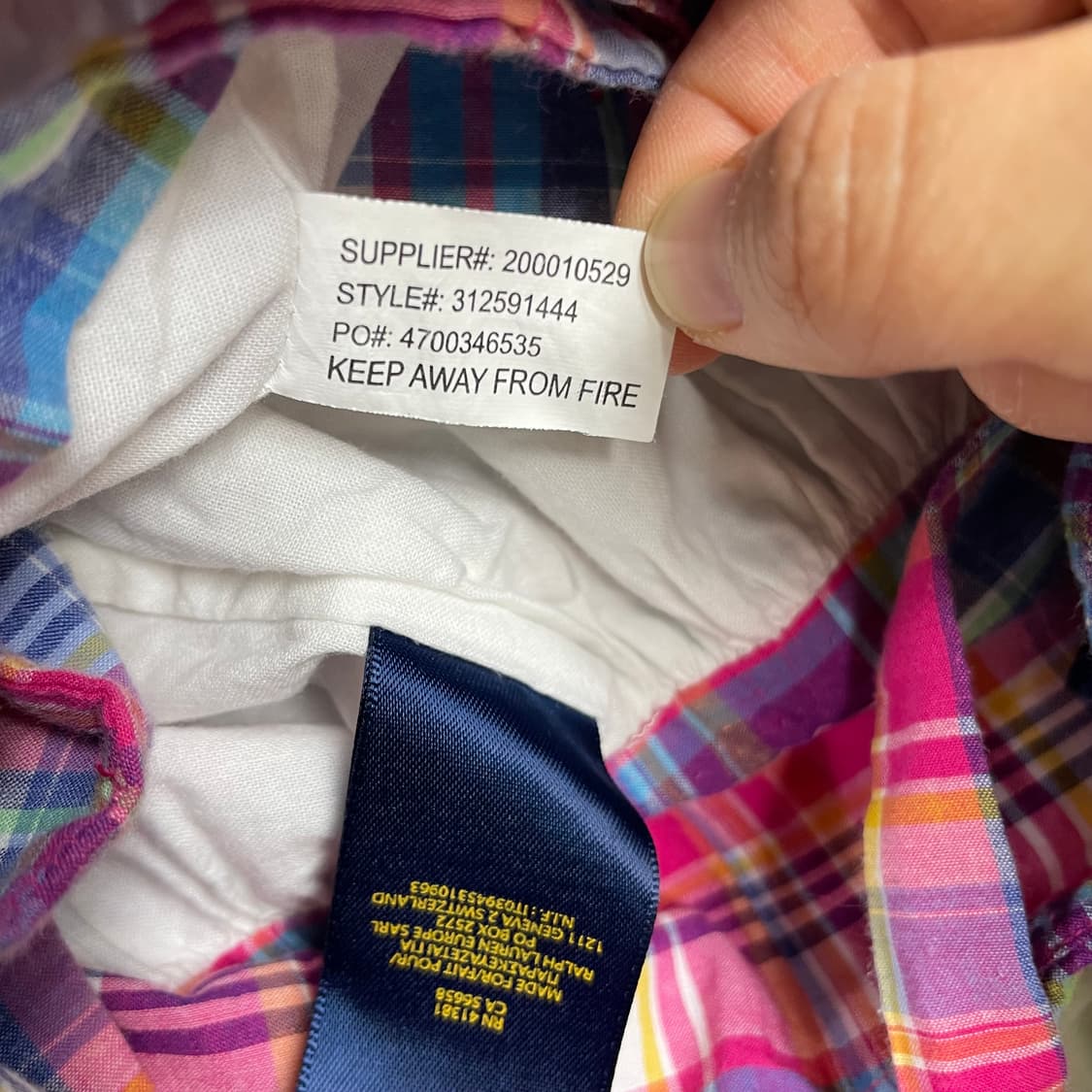 폴로 랄프로렌 여아 체크 원피스 5사이즈 상품이미지4