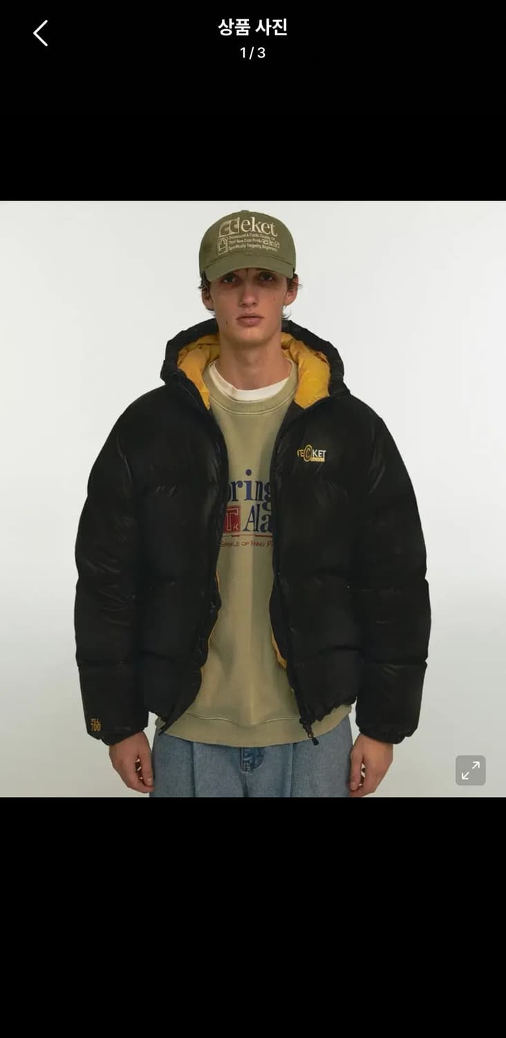 테켓 닷컴 다운 자켓 블랙 L 상품이미지1