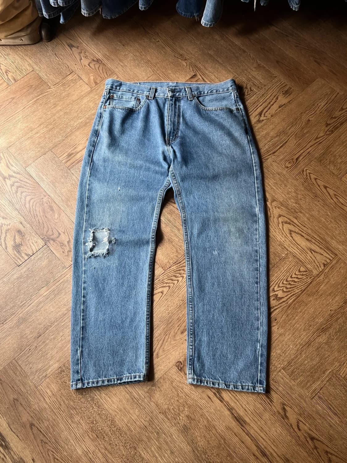 [36]리바이스 505 싱글 디스트로이드 데님 팬츠 상품이미지1