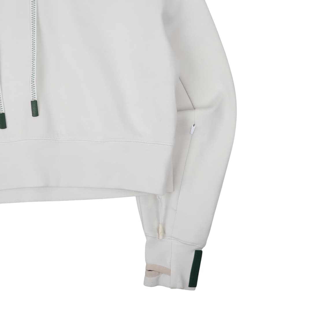 라코스테 화이트 크롭 후드티 상품이미지4