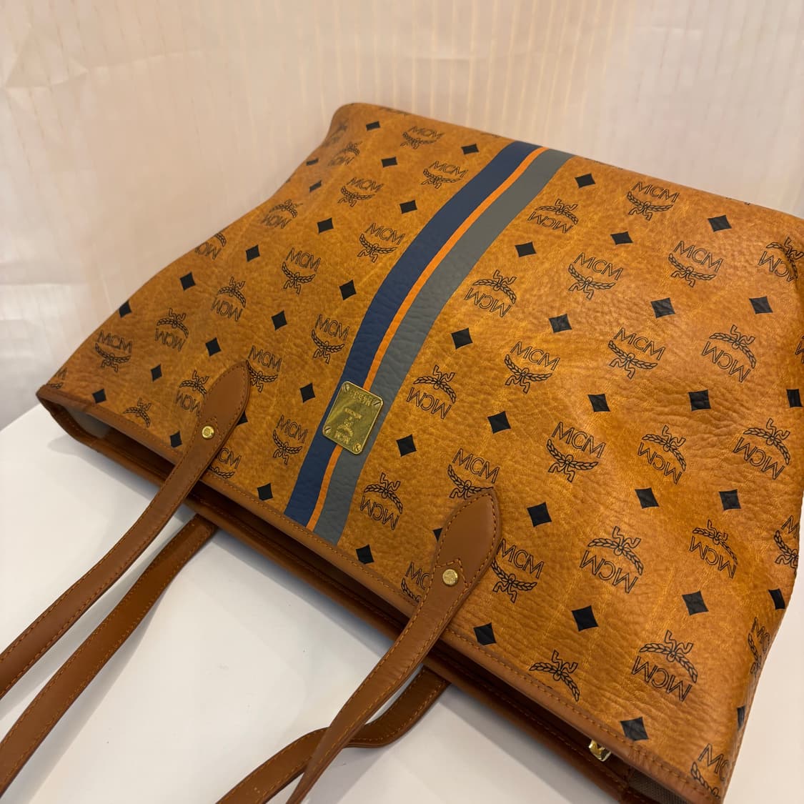 정품 MCM 황토 비세토스 숄더백     상품이미지5