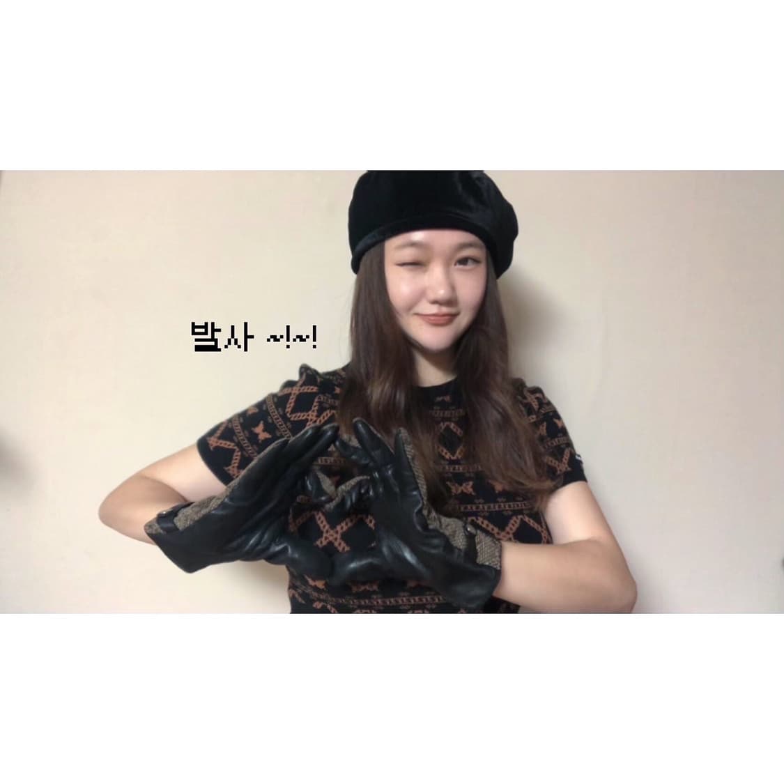 Vintage ❦ Metro city brown gloves 상품이미지8