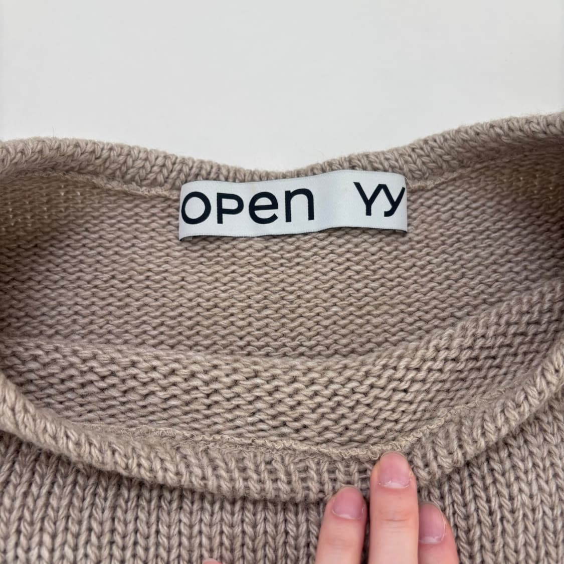오픈와이와이 베이지 니트 스웨터 (상태 좋음) 상품이미지5