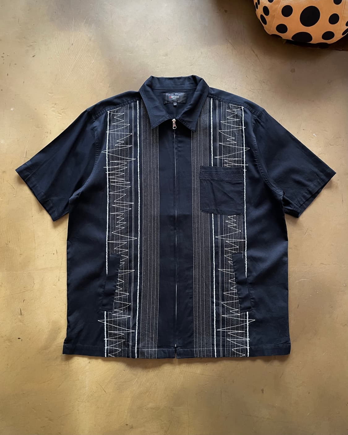 90s Pierrucci ITALY Embroidery 1/2 JK 상품이미지3