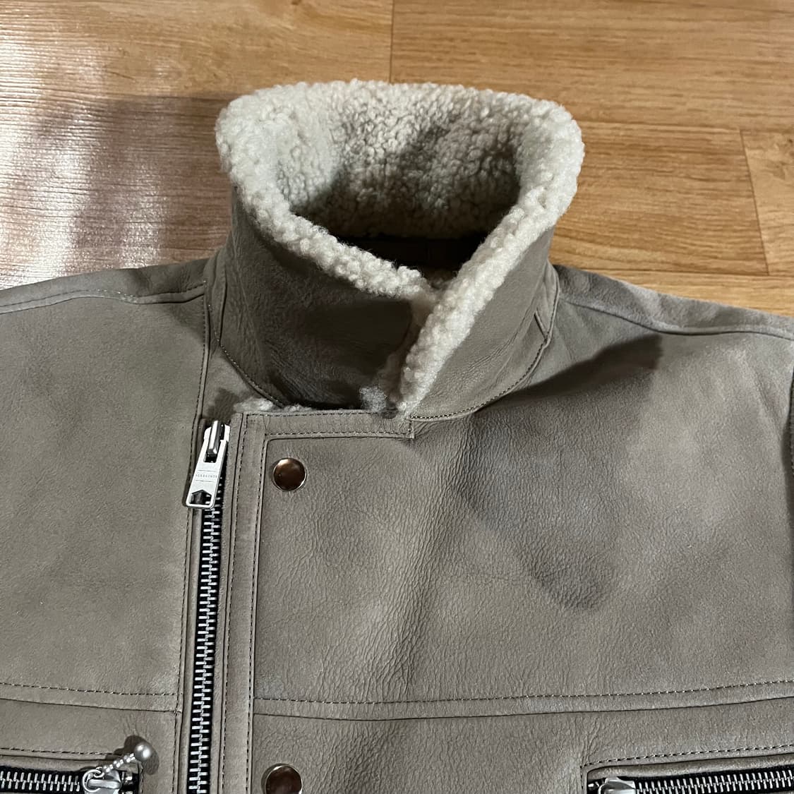 [100] 올세인츠 시어링 무스탕 자켓 상품이미지3