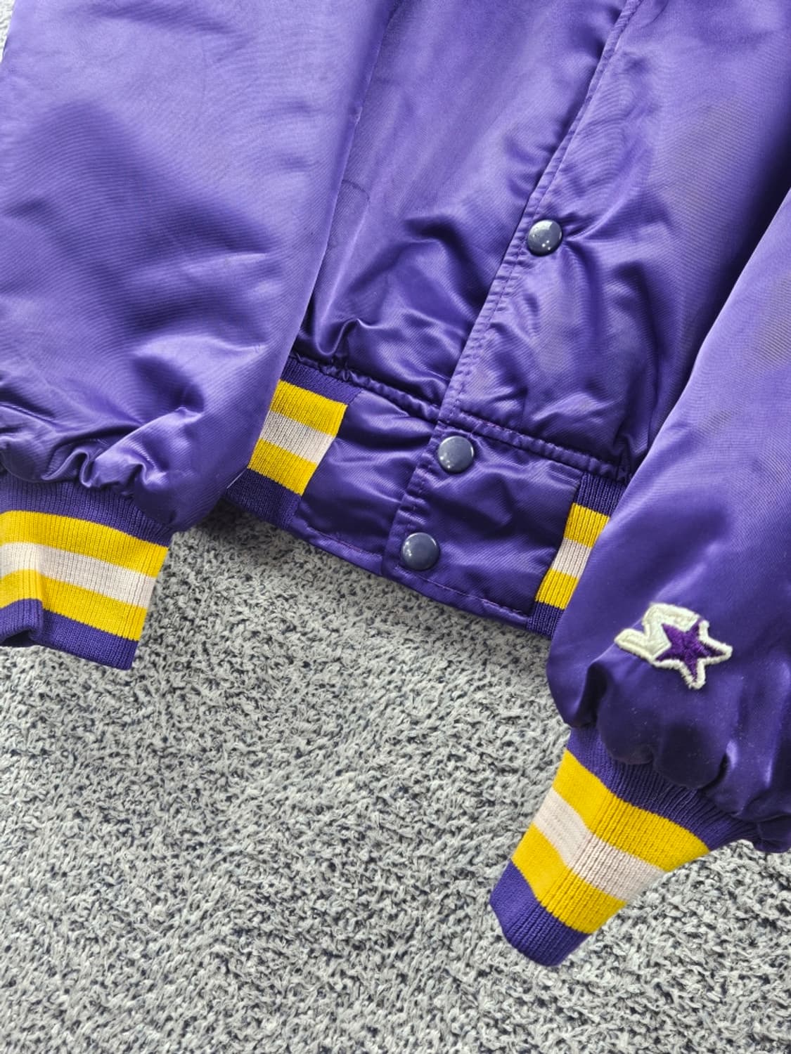 NFL 스타터 미네소타 바이킹스 새틴 바시티 자켓 ( L )/ 11208 상품이미지6