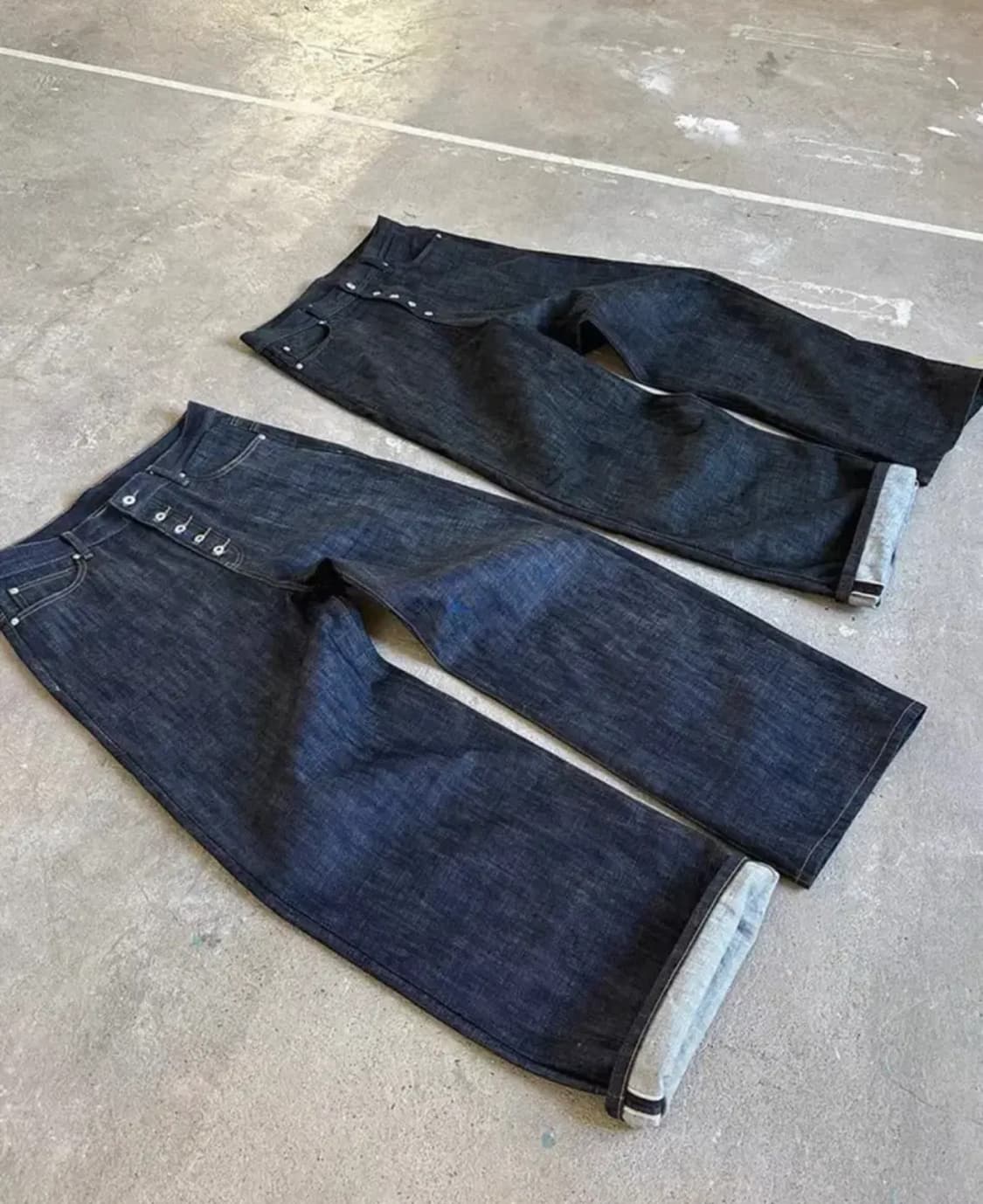 빈티지 와이드 생지 데님 상품이미지2