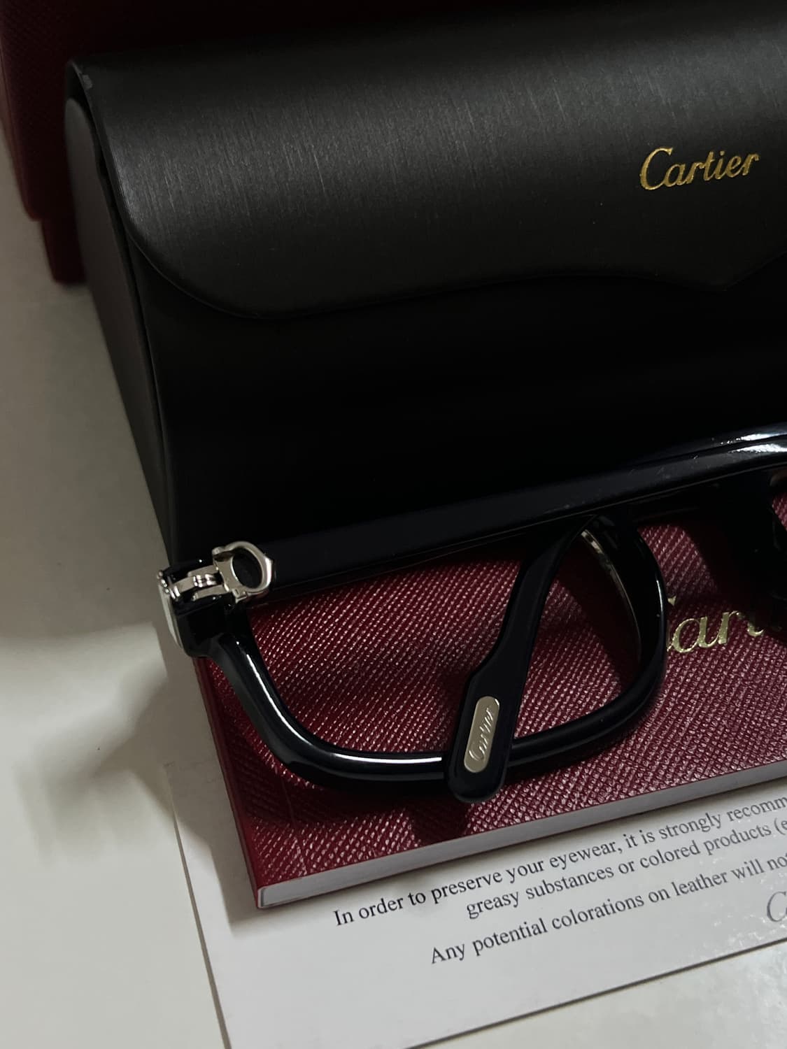 1991s 빈티지 까르띠에  vertigo 뿔테 안경 판매합니다. 상품이미지3