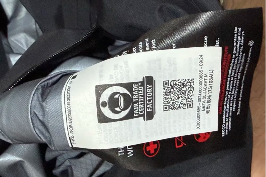 아크테릭스 베타 SL L 사이즈 블랙  2회착용 후 보관  일반 베타아니 상품이미지3