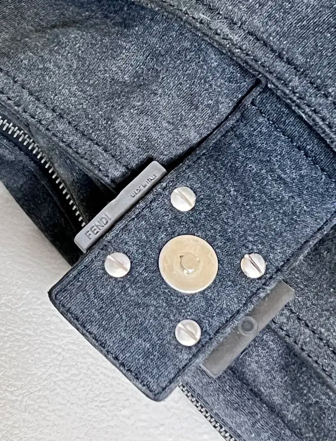 Fendi Gray Wool Mamma Baguette Shoulder 상품이미지5