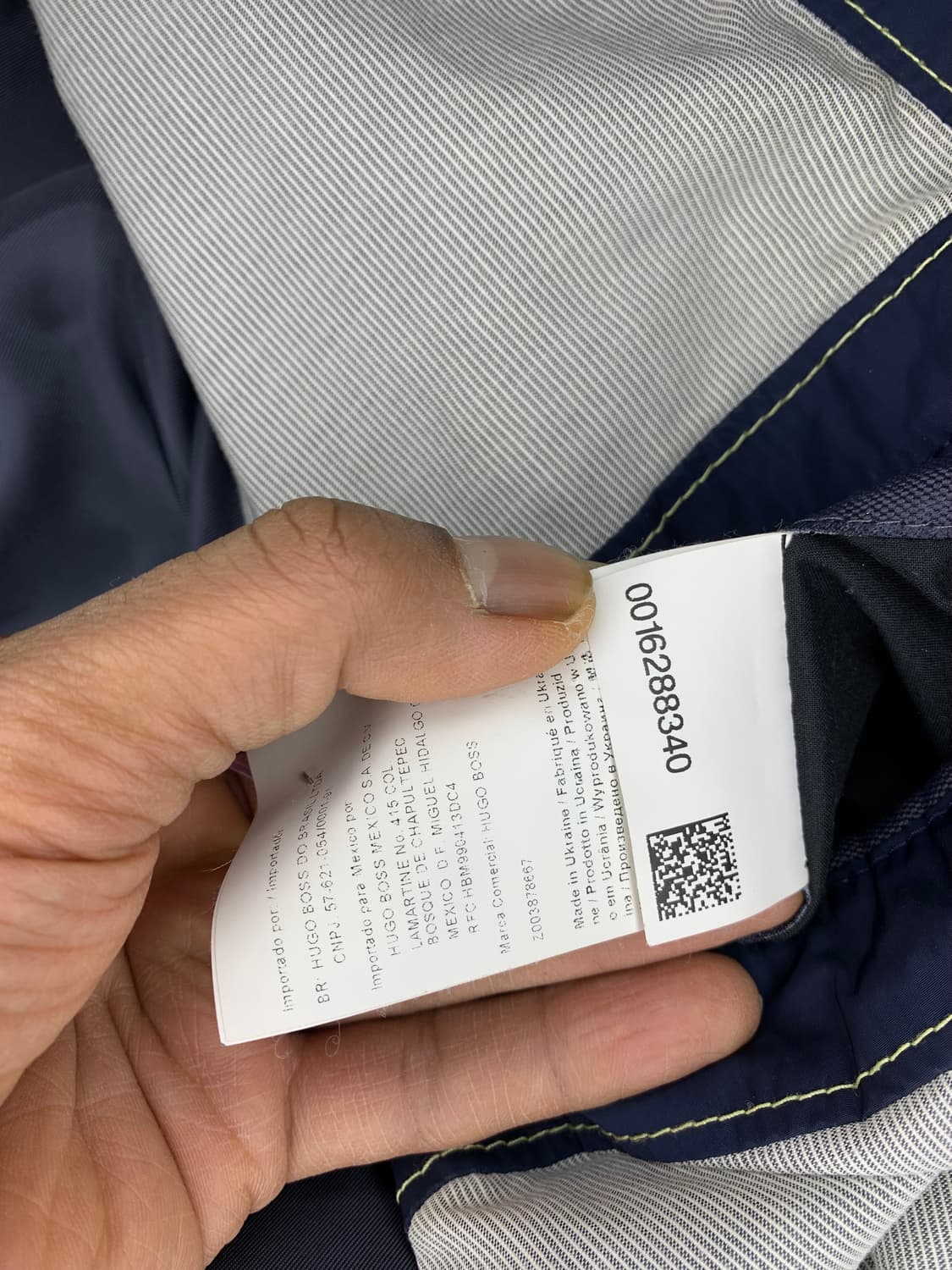 HUGO BOSS 남성 네이비  트렌치 코트 (48) 상품이미지9