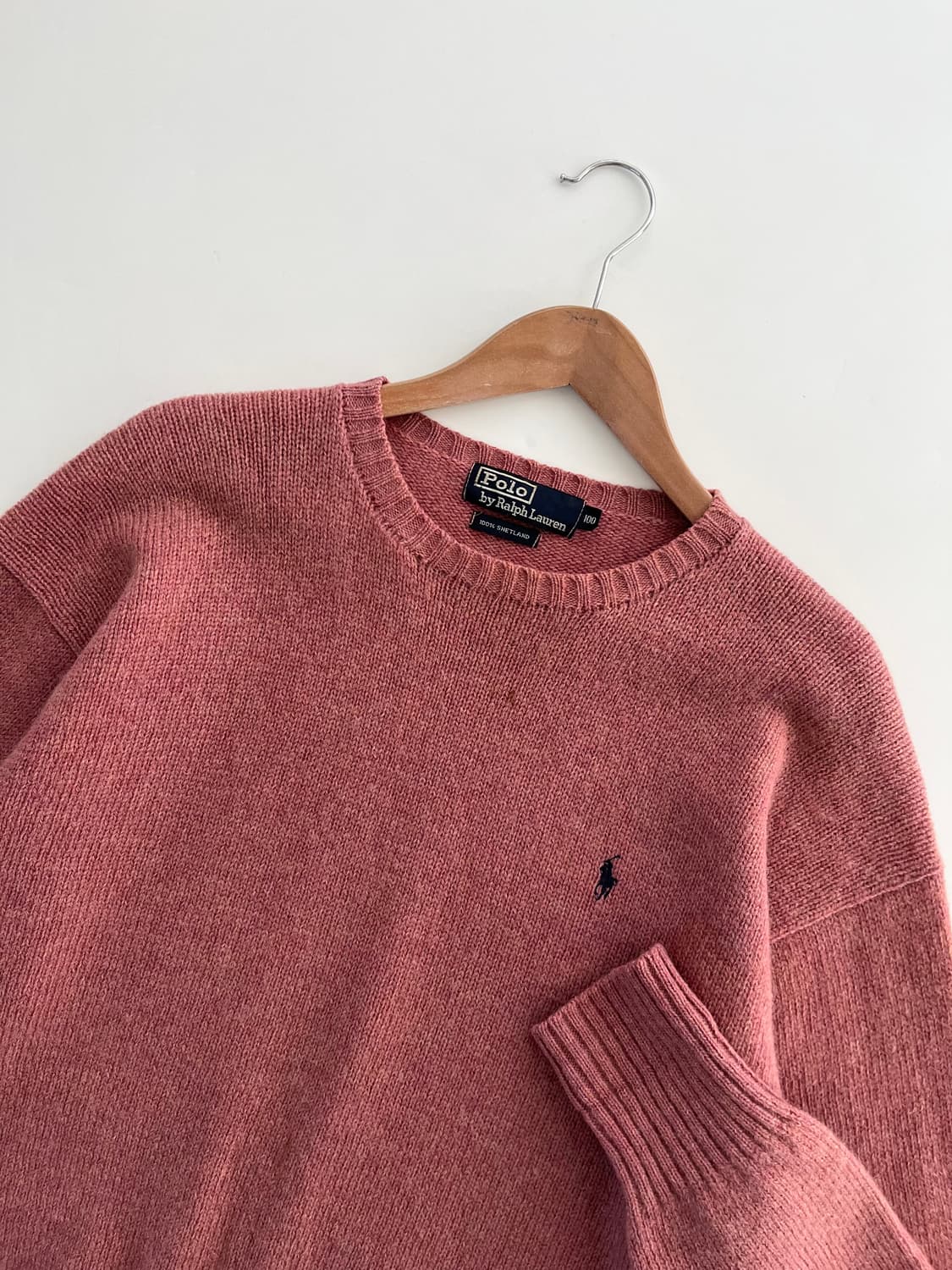 Polo 폴로 랄프로렌 살몬핑크 울 니트 상품이미지4