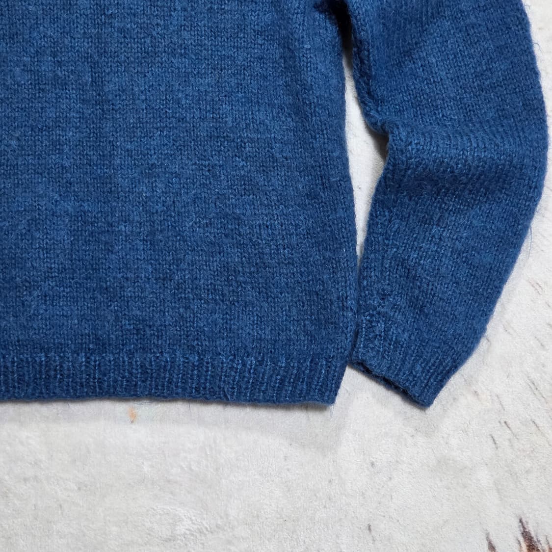 빈티지 블루 니트 집업 상품이미지7