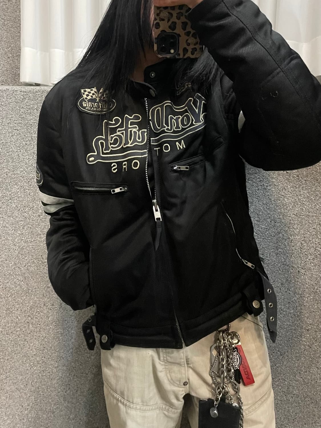 VON Dutch Lace Up Rider Jacket 상품이미지1