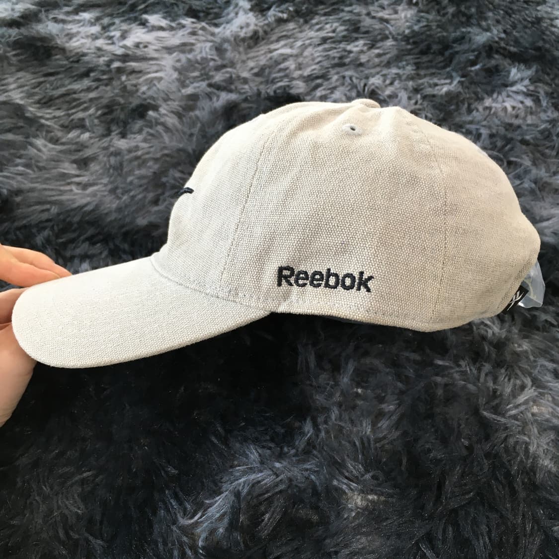 투티/A0 reebok 베이지 빈티지 트윌 로고 워싱 코튼 볼캡 모자 상품이미지2