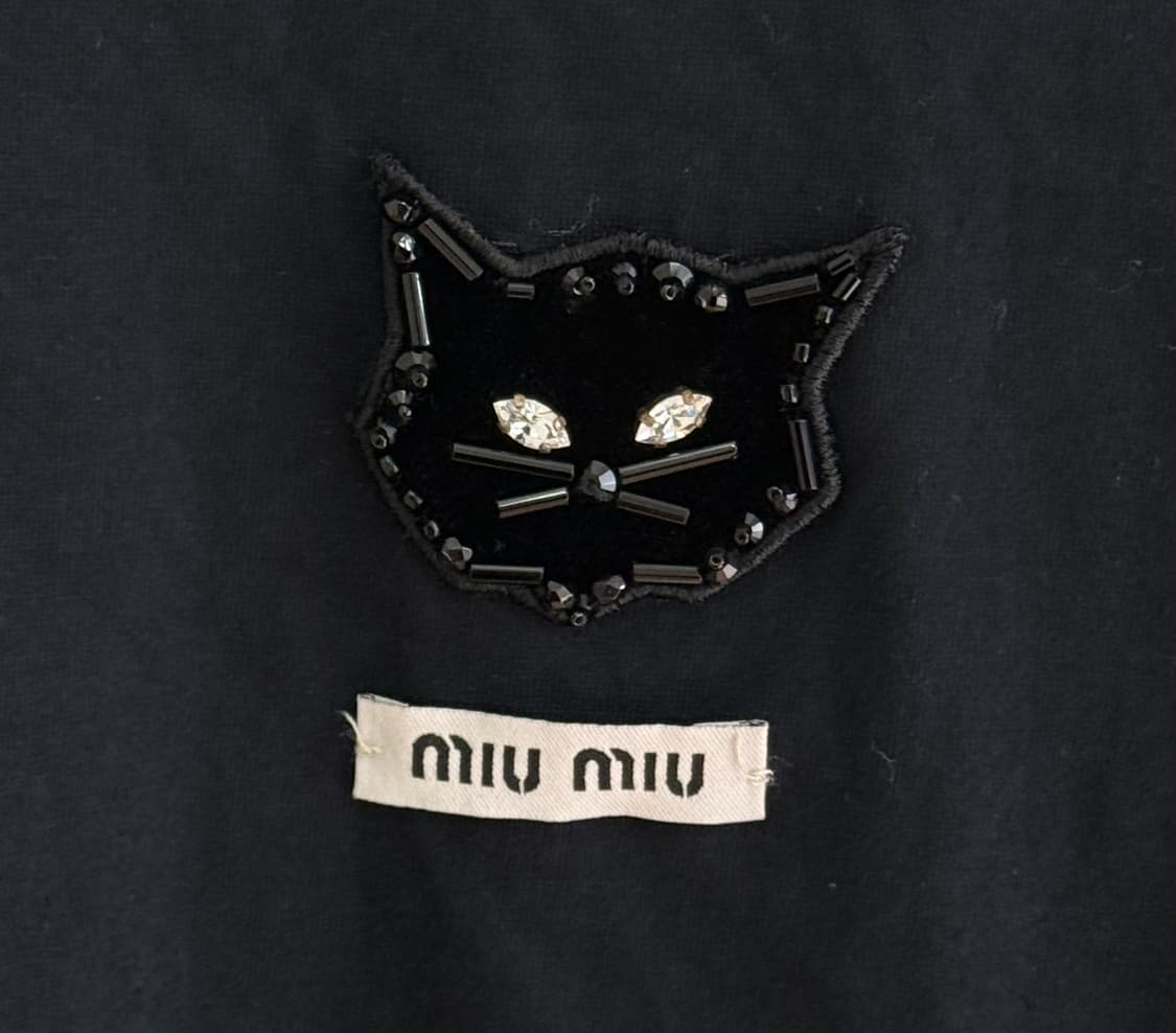 미우 미우 블랙캣 반팔 티셔츠 상품이미지3