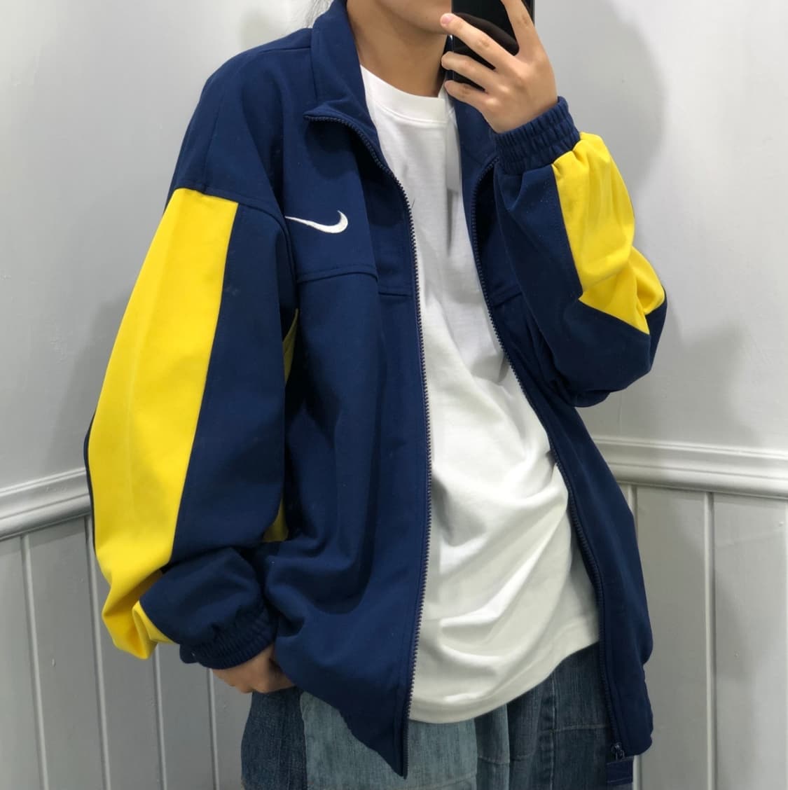 나이키 블루 배색 져지 상품이미지2