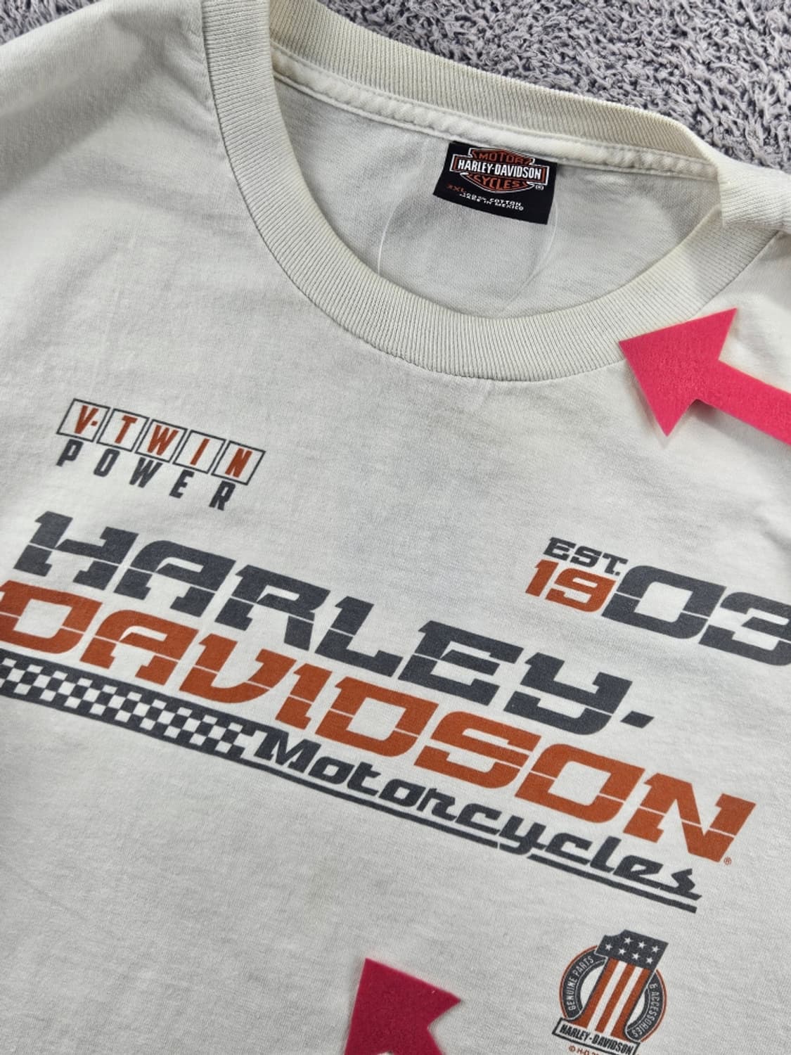 할리데이비슨 텍사스 베드포드 V-TWIN 롱슬리브 (3XL)/ 11525 상품이미지9