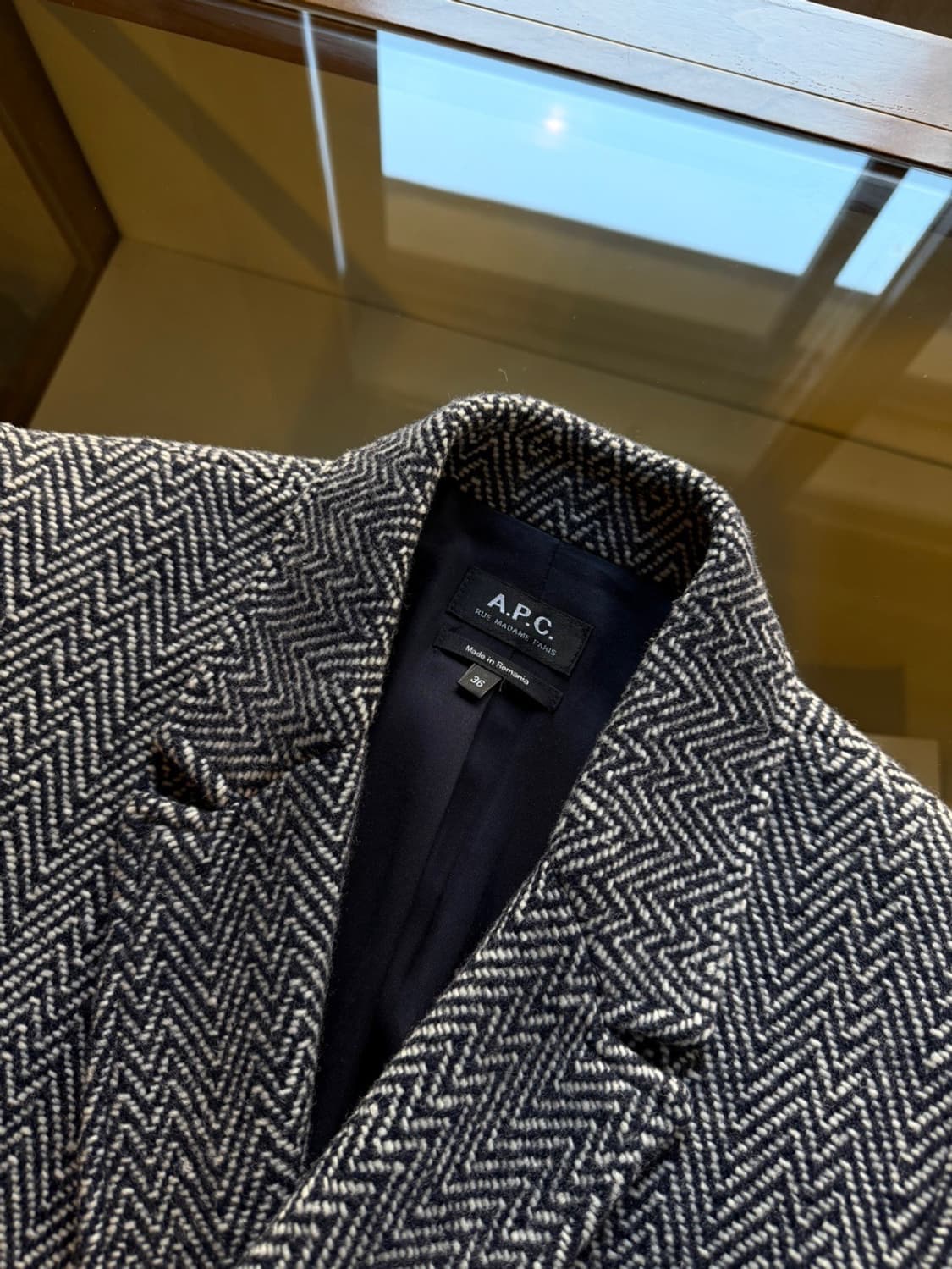 아페쎄 헤링본 코트 55 상품이미지7