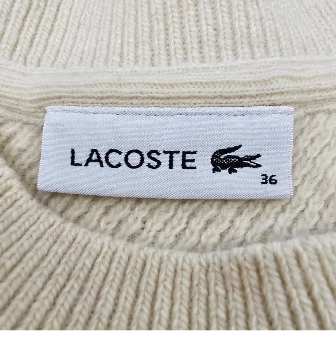라코스테 아이보리 리브 니트 95 상품이미지8
