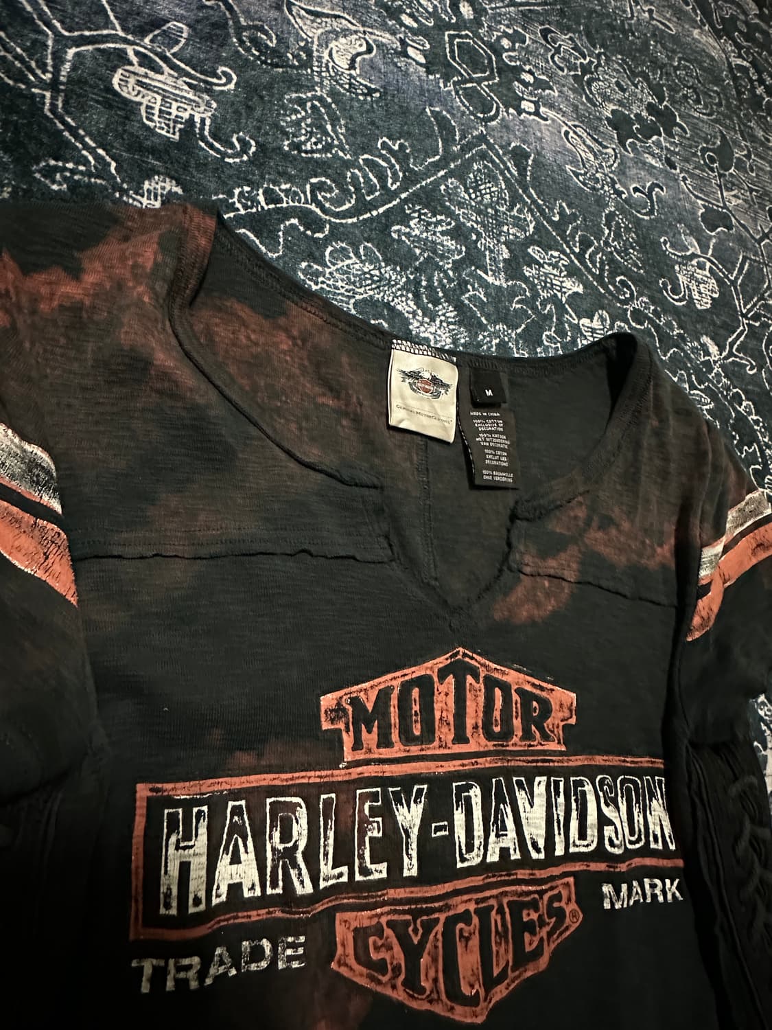 00s vintage lace up harley davidson t 상품이미지2