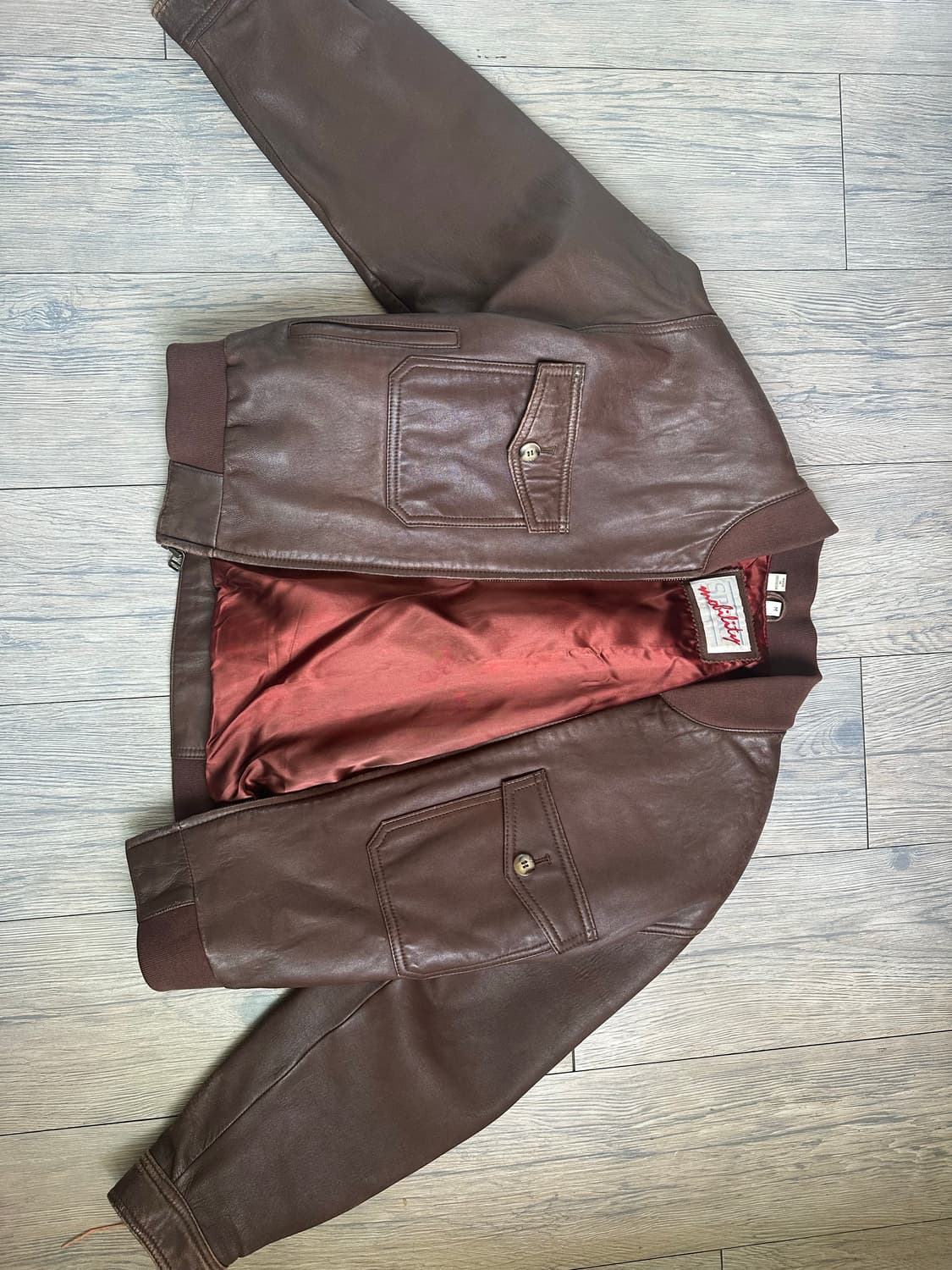 빈티지 소가죽 자켓 팝니다 상품이미지5