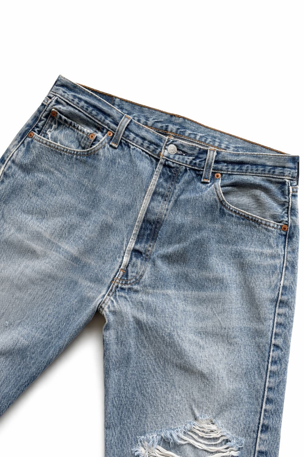 90s 리바이스 501XX 워싱 데님 34" USA MADE 발렌시아 상품이미지4