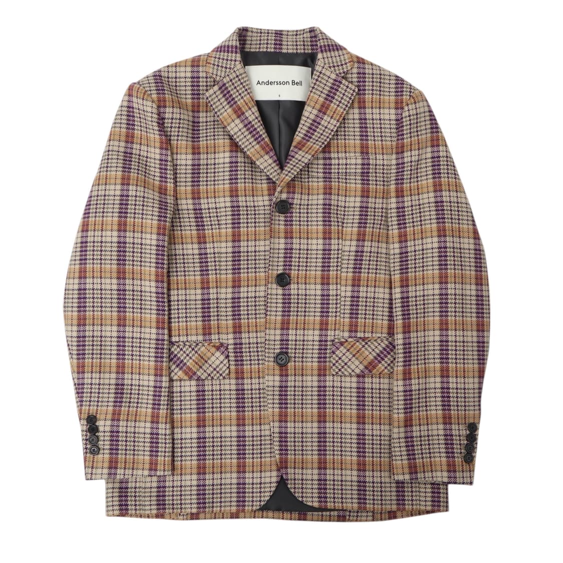 앤더슨벨 rome 싱글 체크 자켓 상품이미지1