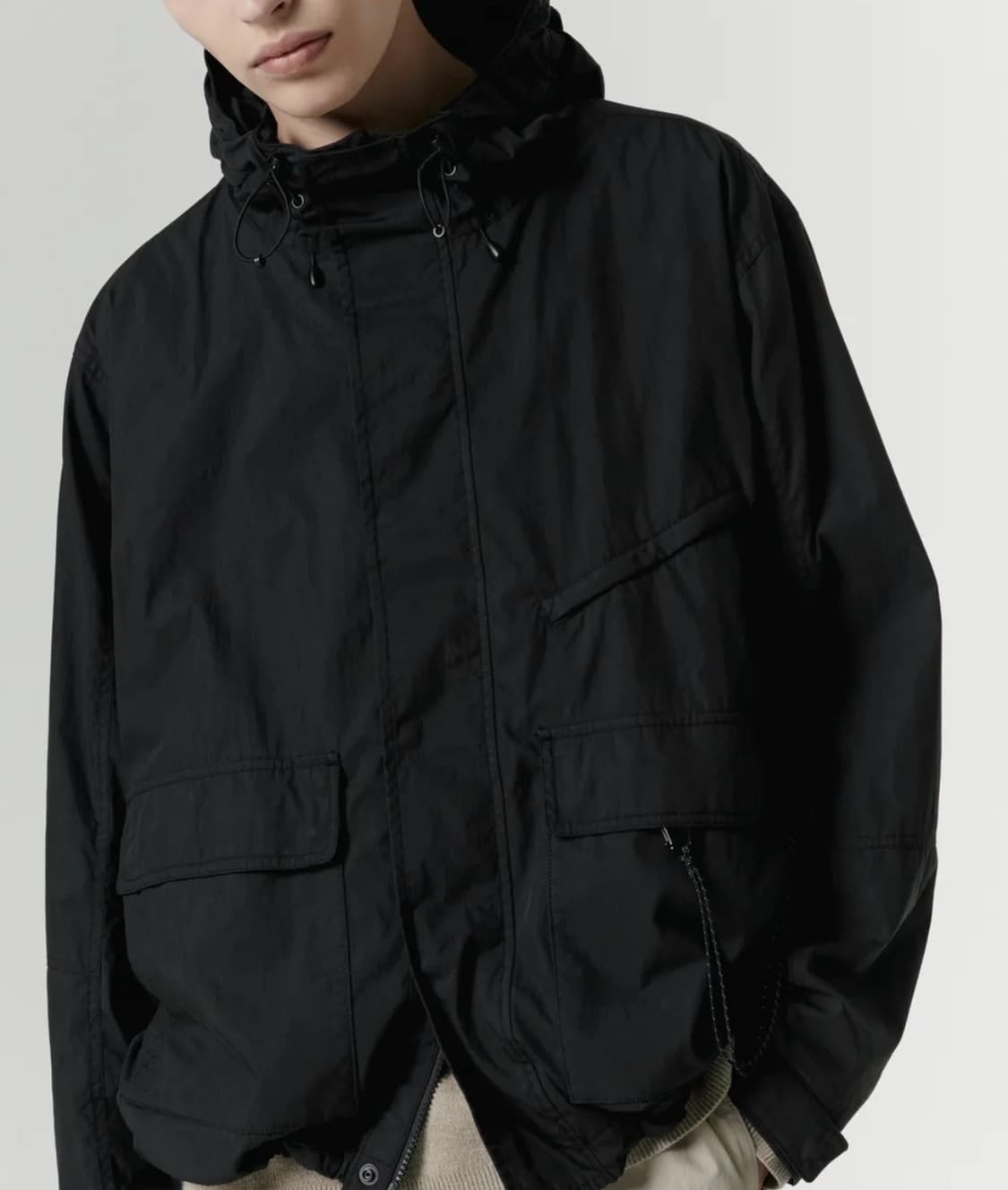무신사 스탠다드 시티 레저 CN 후디드 윈드브레이커 재킷 블랙 L 상품이미지2