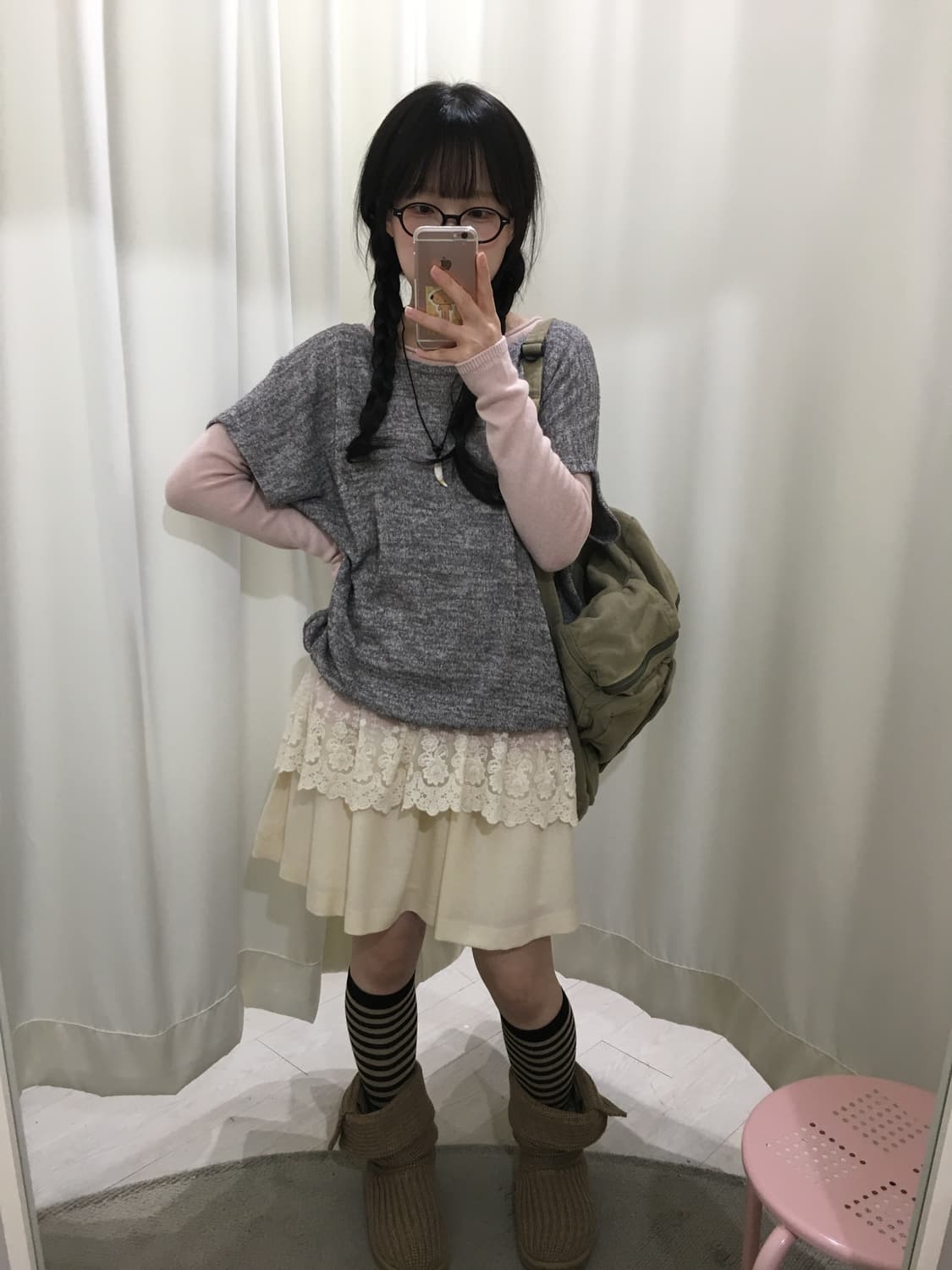 아이보리 플레어 미니 스커트 상품이미지1