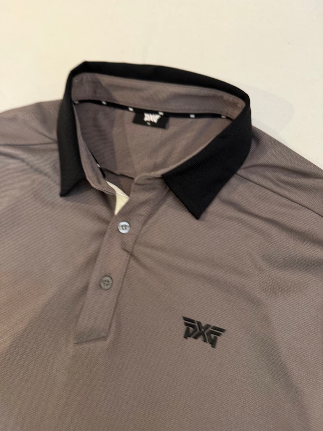 PXG 긴팔 골프 폴로 카라티 그레이 상품이미지2