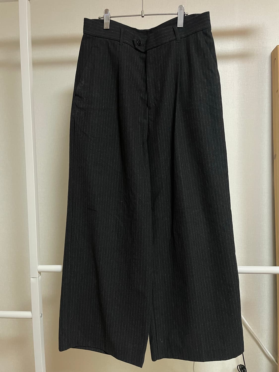 무인 양픔 울 스트라이프 트라우저 L 상품이미지1