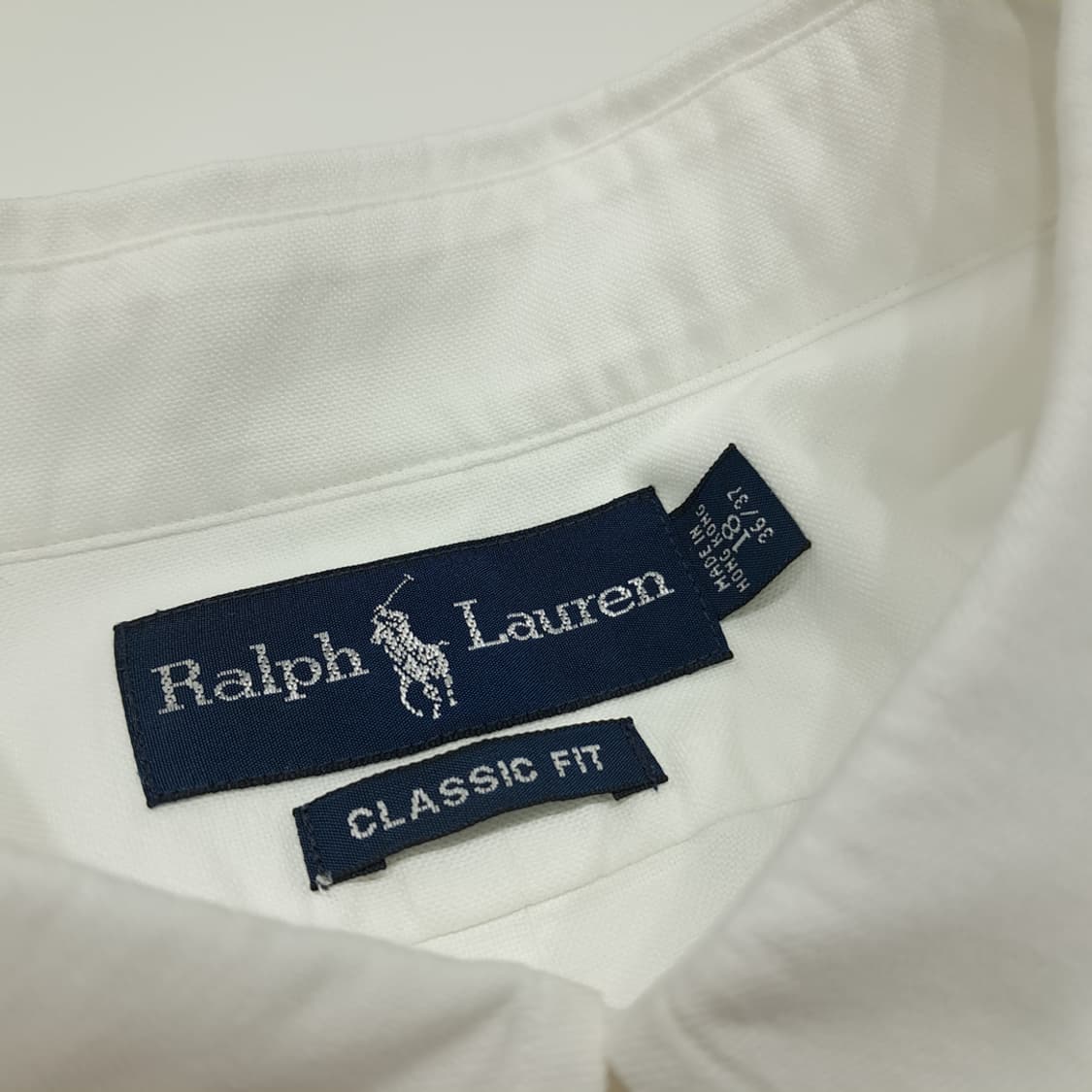 CL472 2XL 폴로 90s 홍콩판 옥스포드 멀티포니 화이트 셔츠 남 상품이미지3