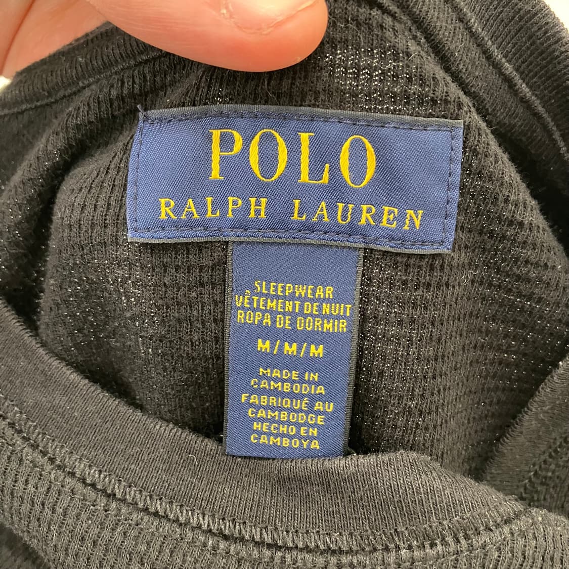 260 폴로 베어 와플 롱슬리브 상품이미지3